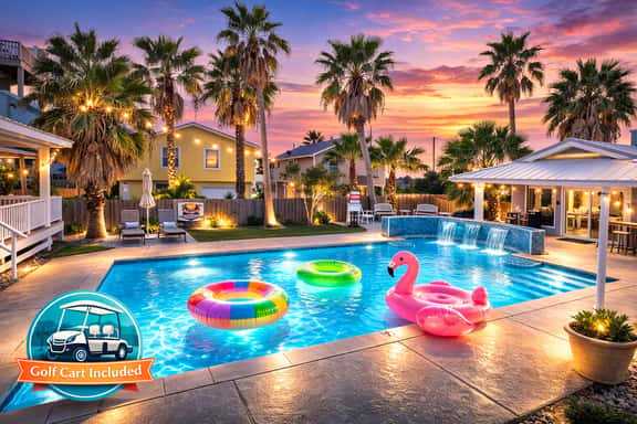High Tide Hideaway - Private Pool, Pet Friendly, Golf Cart! - Image 1
